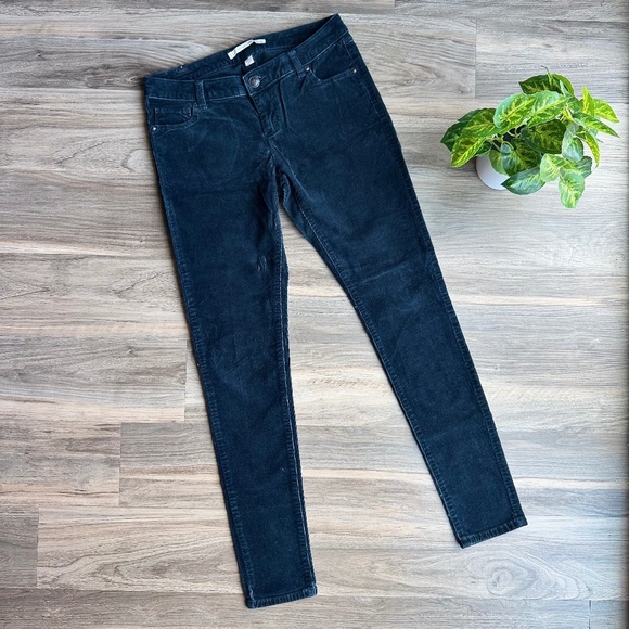 LC Lauren Conrad Dark Blue - The Skinny Cord - Corduroy Pants Size 6 - Picture 2 of 11